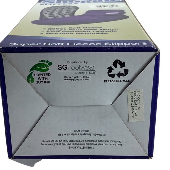 Snuggie Super Soft Fleece Slippers Booties Big Kid 13-1 13 1 Pink Skid Resistant - Picture 7 of 7